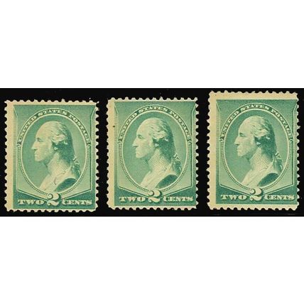 213 THREE Mint Never Hinged Stamps - PRICED RIGHT! Cat $360.00 - Stuart Katz