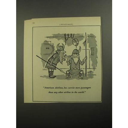 1956 American Airlines Ad - Opera Backstage
