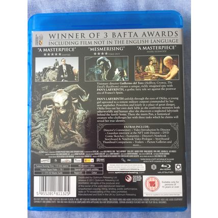 Pan's Labyrinth (2011 Blu-Ray of Guillermo del Toro Spanish Language film)