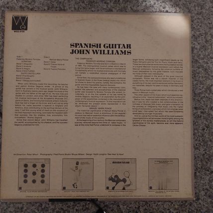 John Williams – Spanish Guitar (WGS8109) 1976 (LP) - US Pressing
