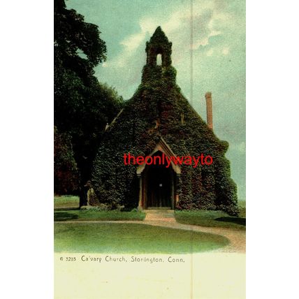 Calvary Church, Stonington, Connecticut, USA, G 3283 Postcard