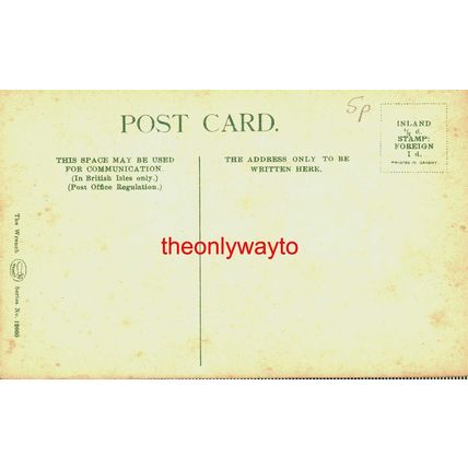 Cymera Falls, Blaenau Festiniog, Wales, 12660 The Wrench Saxony Postcard, 1900s?