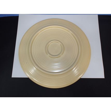 Rare Vintage 1930s Fiesta 12" Ivory White Divided Compartment Plate Fiestaware