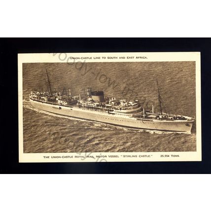 LS3095 - Union Castle Liner - Stirling Castle - postcard