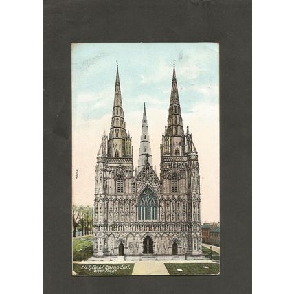 Genealogy Postcard Mr Moore Hounslow House Worthing Sussex Vertical number P.M