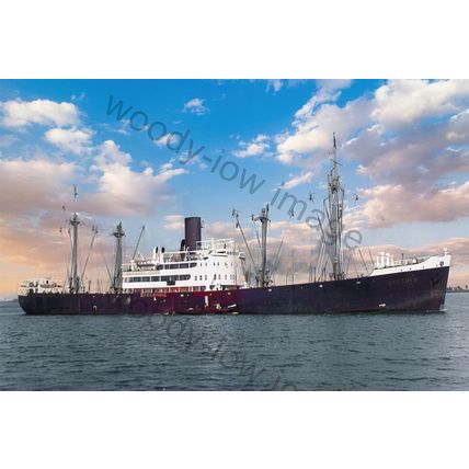 SQ1636 - German Cargo Ship - Dresden - print 6x4
