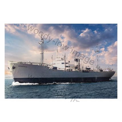 SQ1634 - German Cargo Ship - Rotenfels - print 6x4