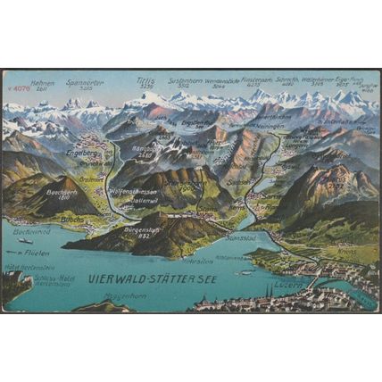 Vierwald-Stättersee, Nidwalden & Luzern, c.1910s - Photoglob AK