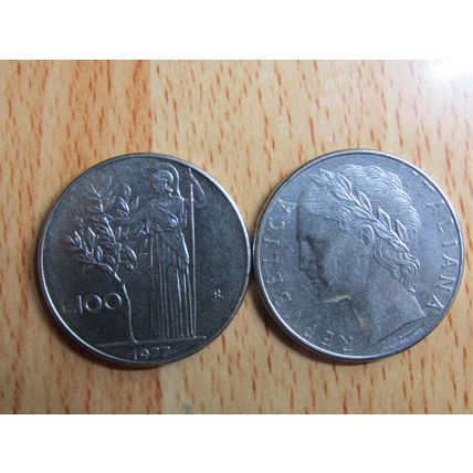 Italy 1977 100 Lire Coin