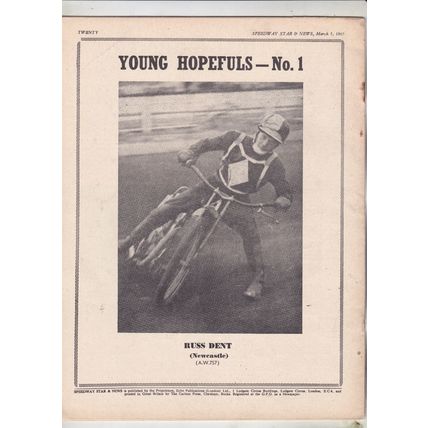 Speedway Star & News. March 5, 1965. Len Silver profile. Ron Mountford.