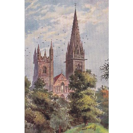 E254 LLANDAFF CATHEDRAL. TUCK OILETTE