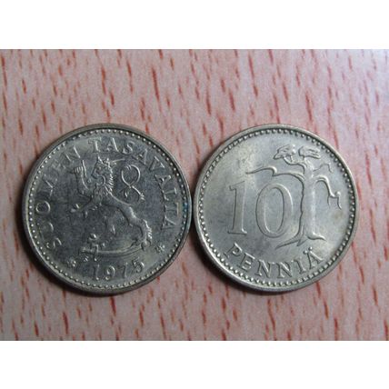 Finland 1975 10 Pennia Coin