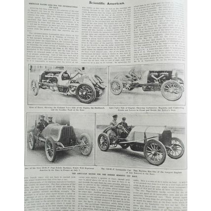 3,000 Mile Ocean Cup Race; US Racing Cars... Scientific American - May 27, 1905