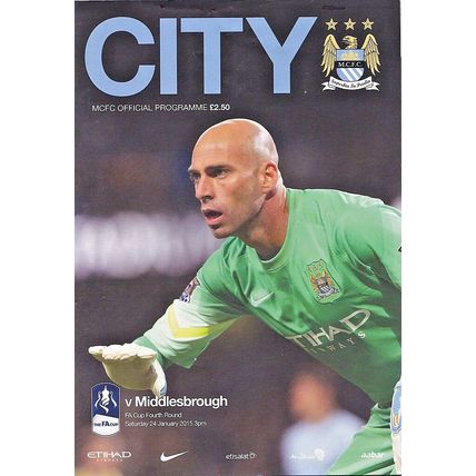 MANCHESTER CITY v MIDDLESBROUGH FA CUP ROUND 4 2014/15