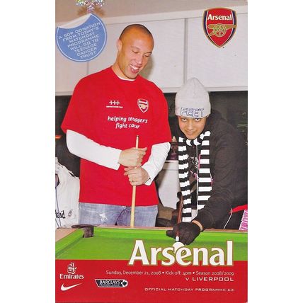 ARSENAL v LIVERPOOL PREMIER LEAGUE 2008/09