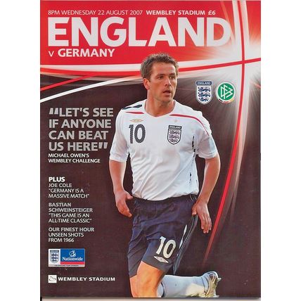 ENGLAND v GERMANY WEMBLEY 2007