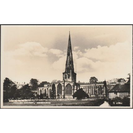 Parish Church, Ashbourne, Derbyshire, c.1935 - Valentine's RP Postcard