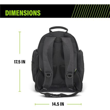 AWP Extreme Tool Backpack | Rugged Polyester Jobsite Backpack with Waterproof Mo