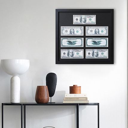 Multi-Dollar Picture Frame,Dollar Bill Frame,Dollar Bill Holder,14X15 Frame for
