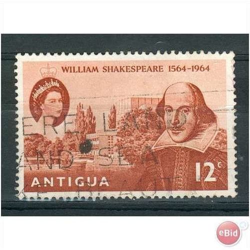 Antigua stamps 1964 - SG164 William Shakespeare Fine Used