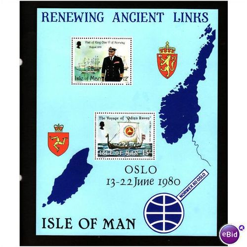 ISLE OF MAN 1980 ANCIENT LINKS MIN SHEET SG MS180 U/M MINT