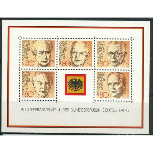Germany 1982 - SGMS2010 - Presidents Of The Federal Republic (unused)