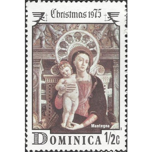 DOMINICA, CHRISTMAS, Madonna and Child, brown 1975, ½c