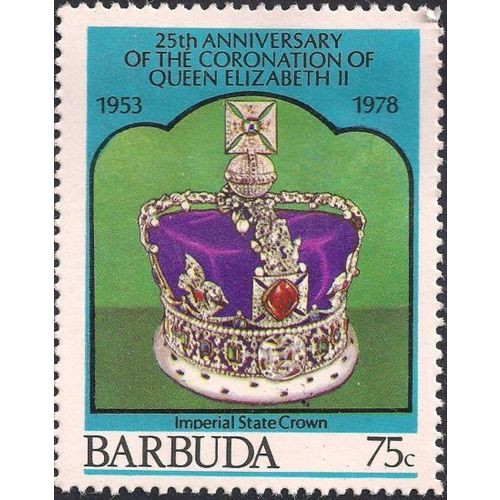 BARBUDA, Imperial State Crown, blue 1978, 75c