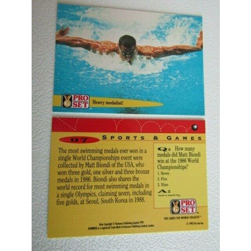 Pro Set 1992 Guinness Book of Records Trade Cards Card Variants (eb2)