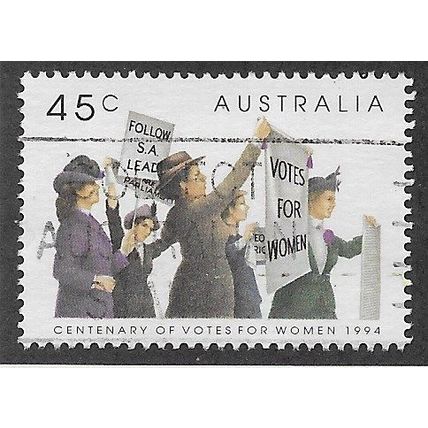 AUS 1994 45c 'CENTENARY OF WOMENS VOTE' FINE USED (EBID68-098)