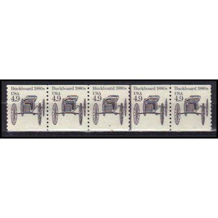 2124 4.9c Buckboard Very Fine MNH Dry Gum PNC 4/5 X0268
