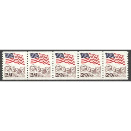 2523 29c U.S. Flag Fine MNH PNC 4/5 B0210