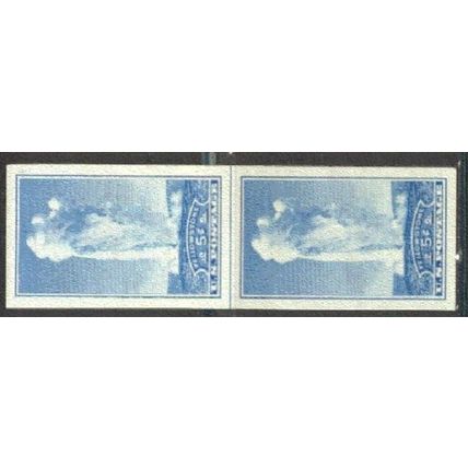 760 5c Yellowstone Park Very Fine MNH Hor Line Vert Pair B0138