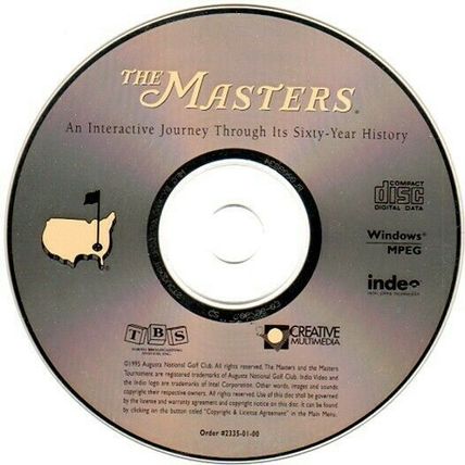 The Masters (Golf History) (PC-CD, 1995) for Windows - NEW CD in SLEEVE