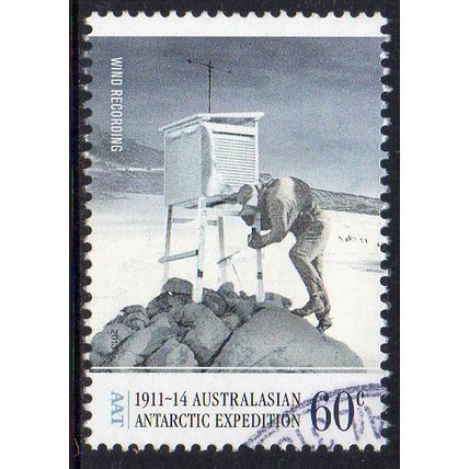 AAT 2013 Centenary 1911-14 Aust Antarctic Expedition - Wind Recording 60c Used
