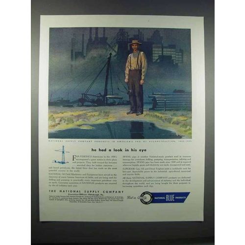 1946 The National Supply Company Ad - Look in His Eye