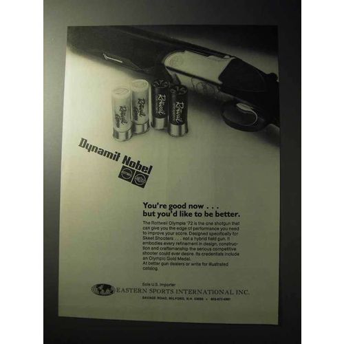 1977 Dynamit Nobel Rottweil Olympia '72 Shotgun Ad