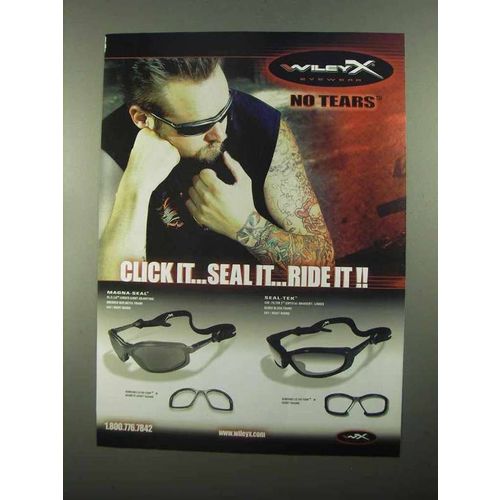 2004 Wiley X Magna-Seal and Seal-Tek Glasses Ad