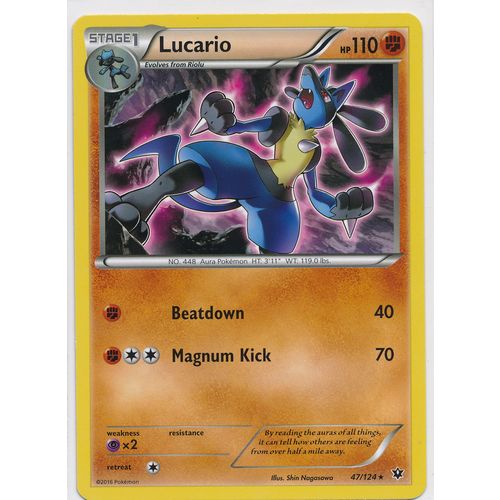 Pokemon XY Fates Collide 47/124 Lucario