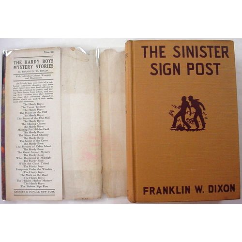 Hardy Boys The Sinister Sign Post 1937A-3 book 1936B-2 dust jacket no.14 Gretta