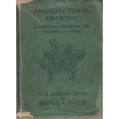 Architectural Drawing 1929 1st edition Hake & Button illustrated & dustwrapper