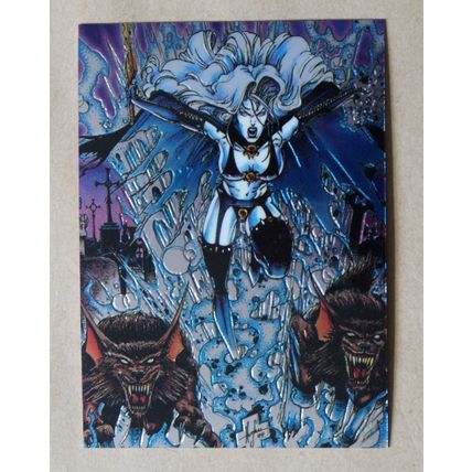 Lady Death All-Chromium Base trading Card # 42 (C) 1994 Chaos Krome comics