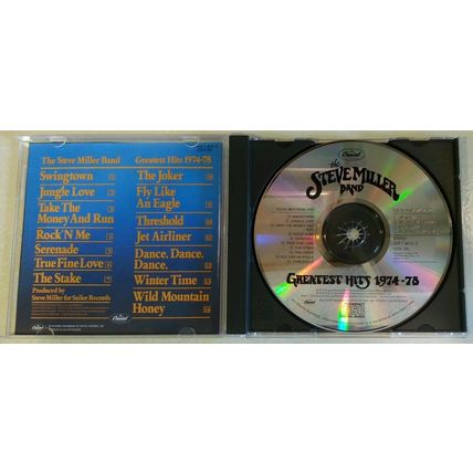 GREATEST HITS 1974-78 by THE STEVE MILLER BAND (CD, 1987 - USA - Capitol) VGC!!!