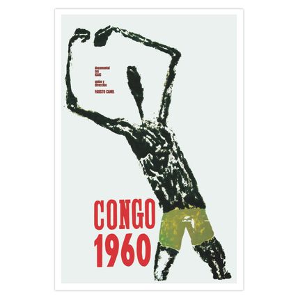 Spanish Movie Poster 4 film CONGO-1960.African Giacometti.Expressionism art