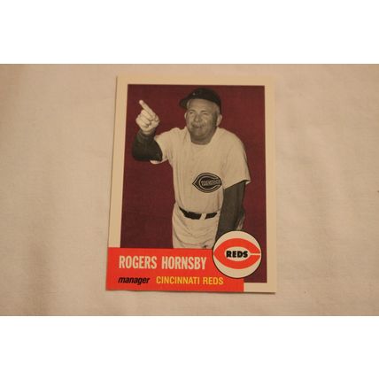 Rogers Hornsby 1991 Topps 1953 Archives NO. 289