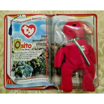 Ty International Bears ii Osito Mexico 1999 McDonalds Beanie Baby Orig Package