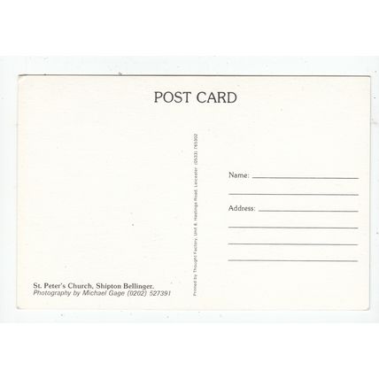 St Peter's Church Shipton Bellinger Postcard Hampshire Modern