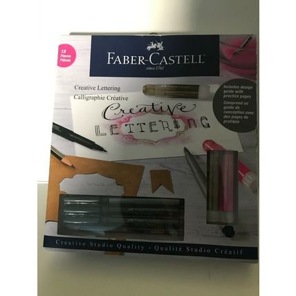 New Faber-Castell Creative Lettering Caligraphy 15 Piece Set
