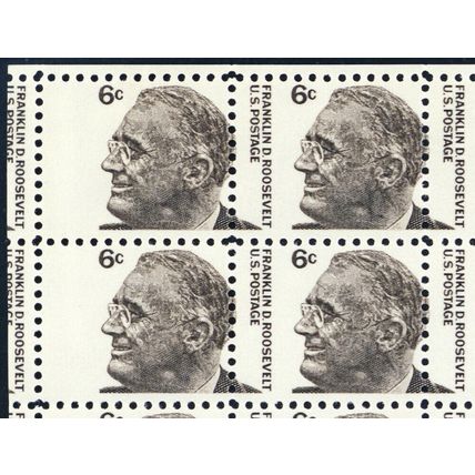 1284, Misperfed Sheet of 100 6¢ FDR Stamps Mint NH - Stuart Katz