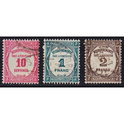 FRANKREICH FRANCE [Porto] MiNr 0064-66 ( O/used )
